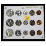 3- U.S. Proof sets: 1959, 1960 small and large