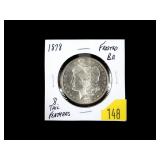 1878 8 T.F. Morgan dollar, frosted BU
