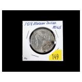 1878 7 T.F. Morgan dollar, BU
