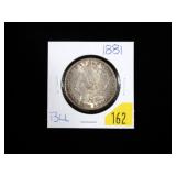 1881 Morgan dollar, BU