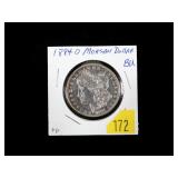 1884-O Morgan dollar