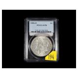 1896-O Morgan dollar, PCGS slab certified AU-50