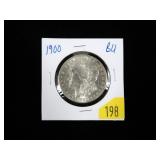 1900 Morgan dollar, gem BU