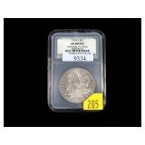 1904-S Morgan dollar, NCS slab certified AU