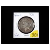 1921 Peace dollar, Fine