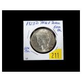 1923-D Peace dollar, BU