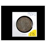 1924-S Peace dollar