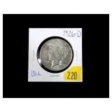 1926-D Peace dollar, BU