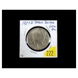 1927-D Peace dollar, gem BU