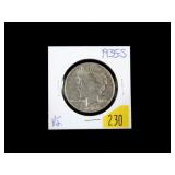 1935-S Peace dollar, VF