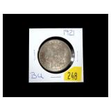 1921 Morgan dollar, BU