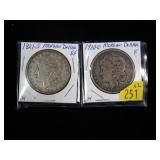 2- Morgan dollars: 1900-O, 1921-S - x2 coins