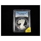 1889-S Silver Eagle, PCGS slab certified PR69 DCAM