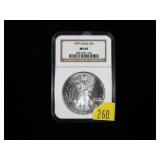 1997 Silver Eagle, NGC slab certified MS-69