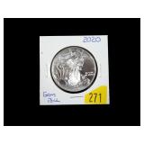 2020 U.S. Silver Eagle, gem BU