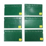 6- U.S. Proof sets: 1995, 2-1996, 1997, 2-1998 -x6