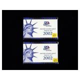 2-2002 U.S. Proof sets -x2 sets