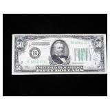 $50 Federal Reserve note series of 1934A