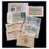 Lot, foreign bank notes, 8 pcs.