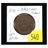 1841 Hard Times token