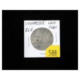 Seated half dollar, train love token