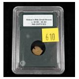 Widows mite ancient coin ca. 50 BC, slab certified