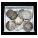 Lot, foreign silver coins, 18 pcs.