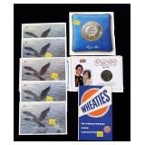 Lot, foreign, British and Canadian coin sets, 8