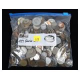 Lot, foreign coins, approx 450 pcs.