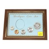 1942 Birth set, all coins BU