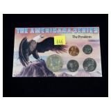 American President coin set with silver