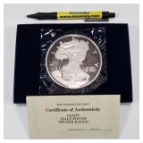 Half pound 8 Troy oz. .999 silver American Eagle