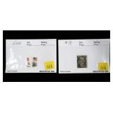 Lot, stamps: 2-cent and error stamp, 2 pcs.