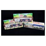 Lot, 3 toy trucks: Hess, Dunkin Donuts, 1991 and