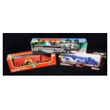 Lot, 3 toy trucks: Texaco, McDonalds, racing