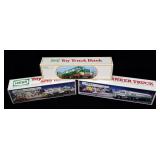 Lot, 3 Hess trucks, toy banks, 1990, 1991