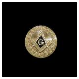 10K Yellow gold Masonic pin