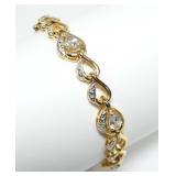 Sterling silver gold wash 7.5