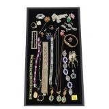 Lot, sterling silver and fashion jewelry