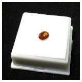 Oval cut Hessonite garnet, approx. 0.60 ct.