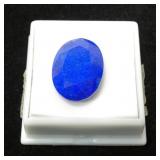 Oval cut lapis lazuli, 19.75 ct.