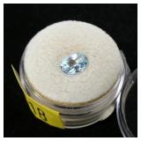 Oval cut untreated aquamarine, 1.40 ct.