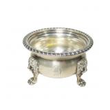 Sterling footed master salt "Black Starr & Frost,"