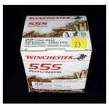 Box of 555 Rds. of .22 LR hollow point cartridges,