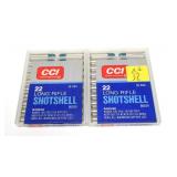 2- Cases of CCI .22 LR shot shells, 20 Rds. each,