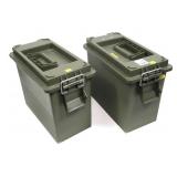 2- Large plastic ammo cans -x2 cans