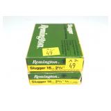 2- Boxes of 16 Ga. 2.75" rifled hollow point slugs