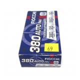 Box of .380 Auto 95-grain FMJ cartridges, 50 Rds.
