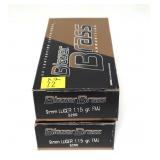 2- Boxes of 9mm Luger 115-grain FMJ cartridges,