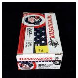 Box of .380 Auto 95-grain FMJ cartridges, 50 Rds.